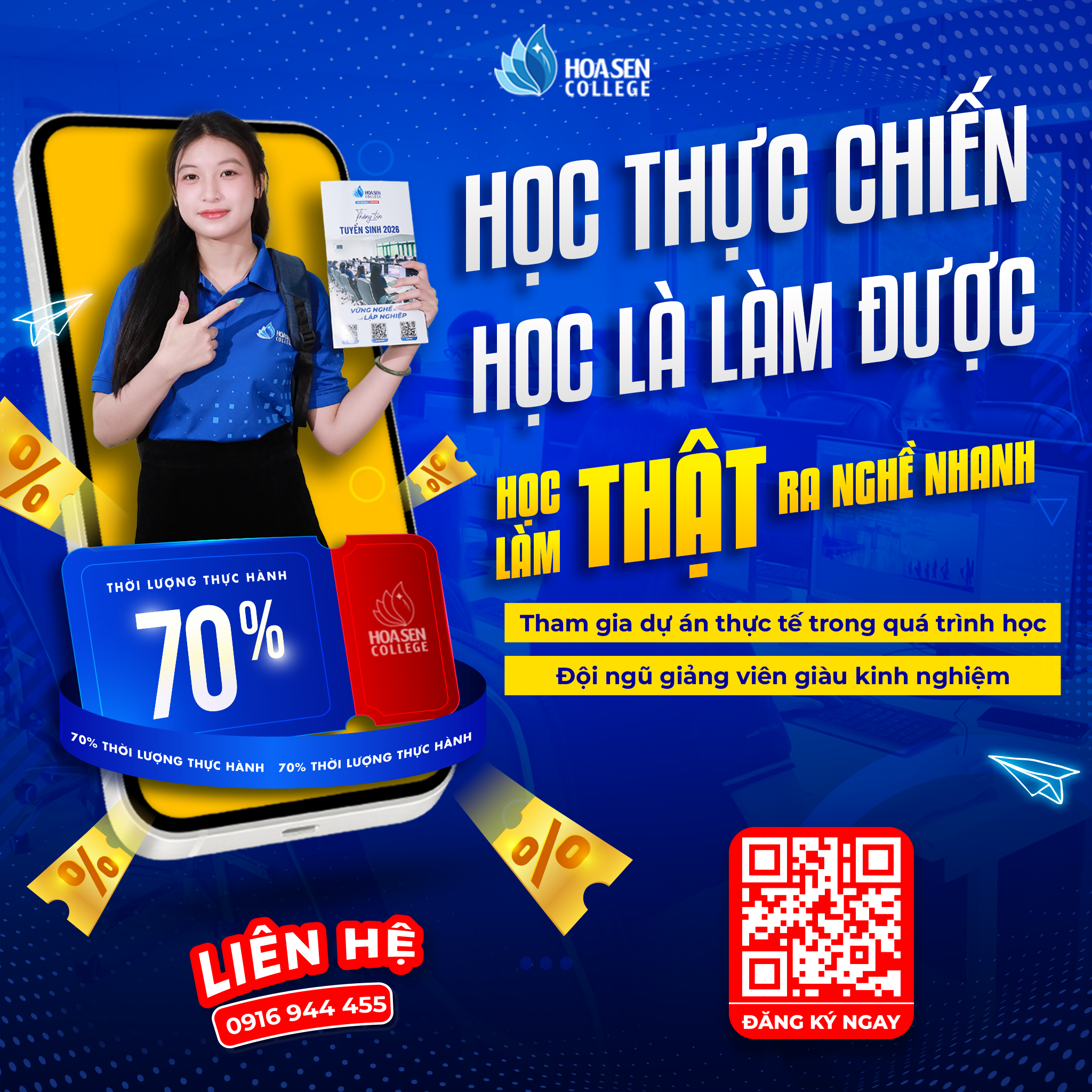 Học thực chiến tại Hoa Sen College – Lộ trình nghề nghiệp rõ ràng ngay từ khi còn đi học