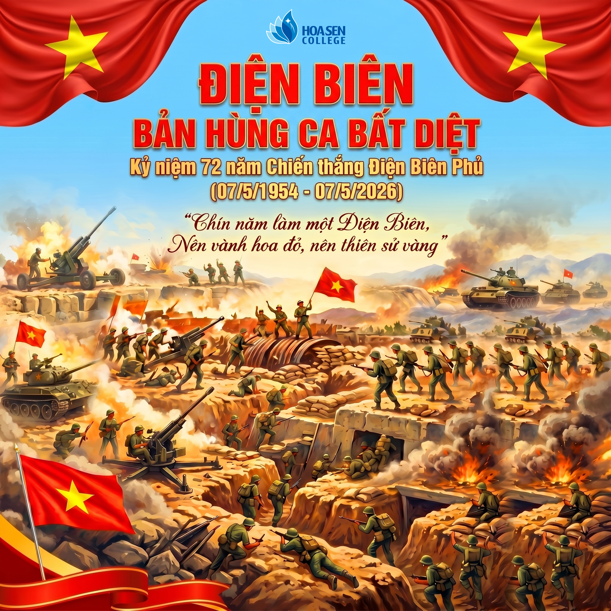 Điện Biên – Bản hùng ca bất diệt. Kỷ niệm 72 năm Chiến thắng Điện Biên Phủ (07/5/1954 – 07/5/2026)