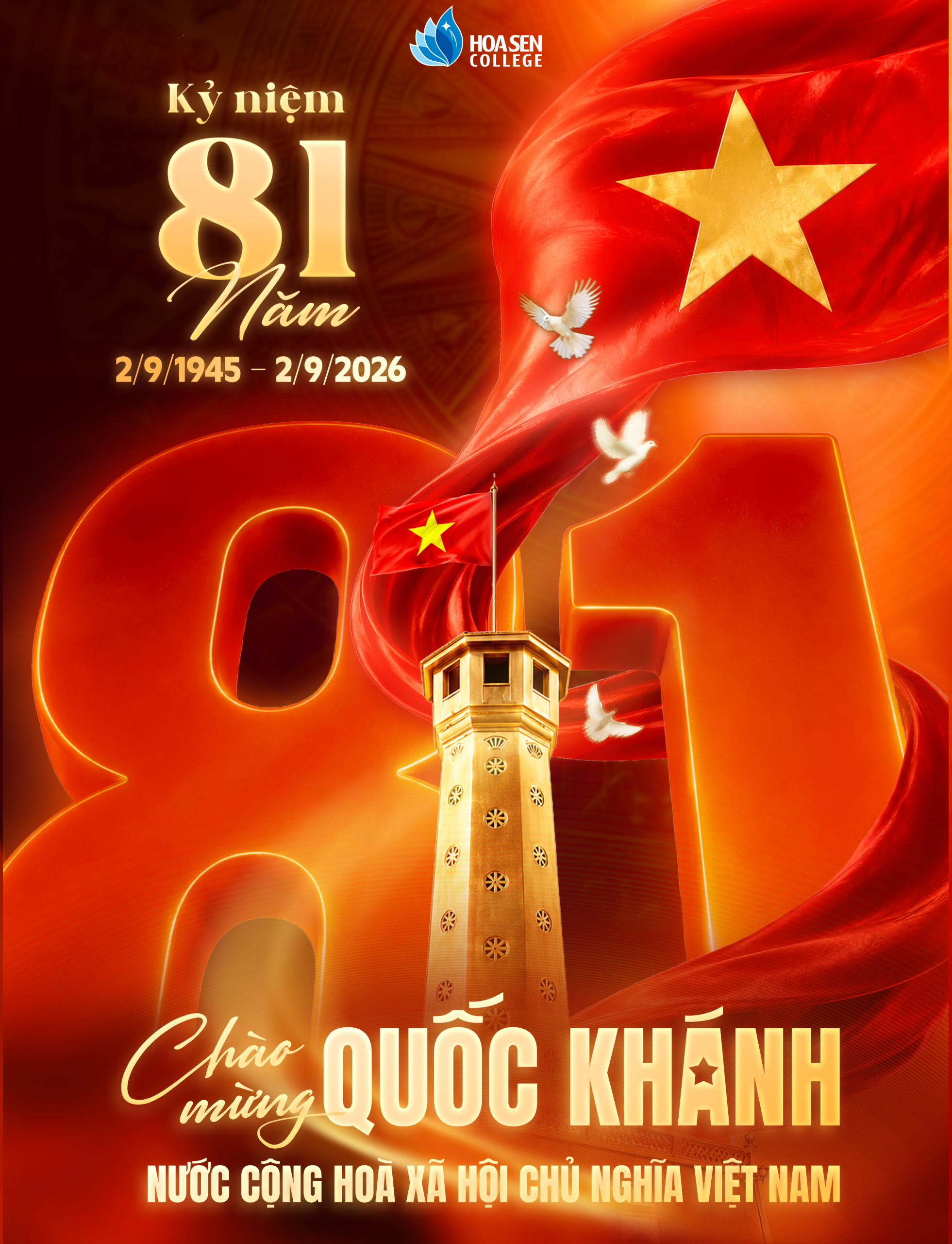 Chào mừng 81 năm Quốc khánh 02/9: Tự hào truyền thống – vững bước tương lai 02/9/1945 – 02/9/2026 | 81 năm Ngày Quốc khánh nước Cộng hòa Xã hội Chủ nghĩa Việt Nam