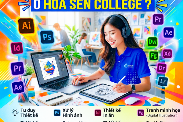 Ngành Thiết kế Đồ họa tại Trường Cao đẳng nghề Hoa Sen: Học thực chiến, ra trường làm được việc ngay